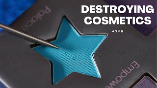 ASMR 🌸 Satisfying Cosmetic Destruction – CRUNCHY Eyeshadow [upl. by Abran]