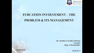 FURCATION INVOLVEMENT – THE PROBLEM amp ITS MANAGEMENT [upl. by Daisi]