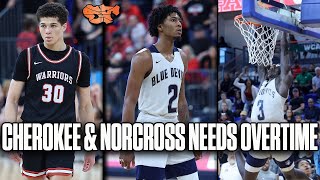 THIS FINAL FOUR GAME NEEDS OVERTIME  Cherokee vs Norcross Final Four Highlights [upl. by Georg]