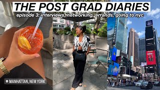 THE POSTGRAD DIARIES  EP 03 interviews networking errands going to nyc [upl. by Meghan342]