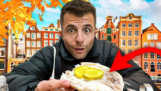 ¿QUÉ COMEMOS en 1 DÍA en AMSTERDAM 😱🤮 24 HORAS [upl. by Keverian]