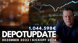 Investment Kickoff 2024  Aktien amp ETF Portfolio Dezember 2023 [upl. by Surat]