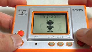 X13360 Nintendo Game amp Watch Flagman FL02 1980 [upl. by Juback]