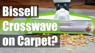 Can You Use a Bissell Crosswave on Carpet [upl. by Esirrehc]