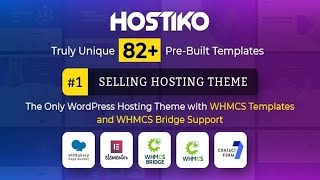 Hostiko WordPress WHMCS Hosting Theme Free Download [upl. by Wareing]