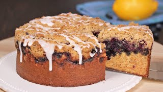 Blueberry Streusel Cake  How Tasty Channel [upl. by Llewellyn803]