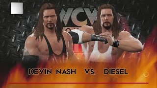 WWE 2K17 Mirror Match Kevin Nash vs Diesel [upl. by Snowber]