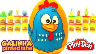 Ovo Surpresa Gigante da Galinha Pintadinha em Português Brasil de Massinha Play Doh [upl. by Ardnoet138]