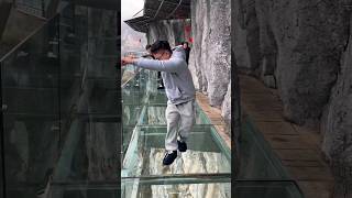 Glass Bridge of China  Japans most dangerous game ytshorts shorts [upl. by Arahset45]