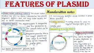 Features of plasmid vectors used in rDNA technology  Cloning vector  Expression vector [upl. by Adnaloy]