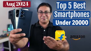 Top 5 Best 5G Phones Under 20000 in August 2024 I गलती मत करना Under 20k [upl. by Leirrad]