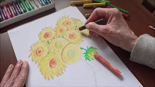 Tutorial pastelli ad olio Disegno con oil pastels [upl. by Odine]