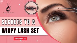 SECRETS TO A WISPY LASH SET  Full Mapping on How to Create a Hybrid Wispy Lash Extensions Set [upl. by Maclean]