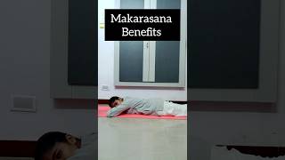 Makarasana benefits  yoga tips [upl. by Squire]