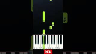 Descendants Rise of Red  Red Easy Beginner Piano Tutorial [upl. by Minoru]