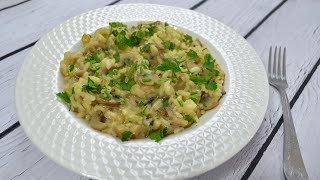 Risotto z pieczarkami  Jak zrobić  Smakowite Dania [upl. by Sirois953]