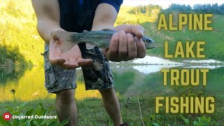 Alpine Lake Trout Fishing  Sauk Mountain WA [upl. by Cozmo]