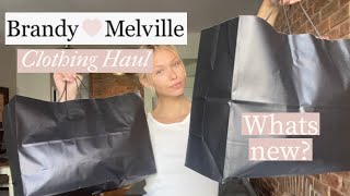 NEW ITEMS from Brandy Melville Try on haul from a brandy model [upl. by Nesnah]