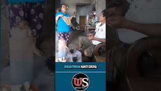 MOMEN KOCAK SUAMI KECEPLOSAN PANCI ISTRI MELAYANG ngakak [upl. by Nnylf]