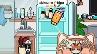 free skincare fridge in Toca Boca [upl. by Acirej344]