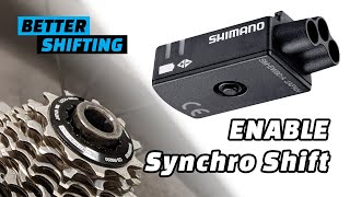 Change Di2 Synchro Shift mode using Junction A button 6870 R8050 9070 R9150 XT XTR [upl. by Vachel]