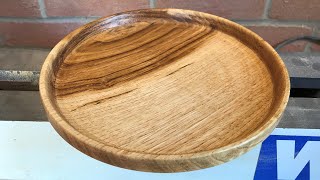 Woodturning  Horse Chestnut Platter [upl. by Otaner]