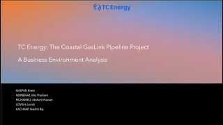 Team PESTEL Presentation  TC Energy Coastal GasLink Pipeline Project [upl. by Ute]