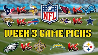 NFL Week 3 Predictions [upl. by Leynad]