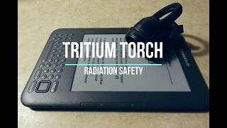 Electricity from tritium glow torch battery Nuclear radiation with Geiger counter [upl. by Ashlan]