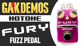 Hotone  Skyline Series Fury Fuzz Pedal Demo at GAK [upl. by Nosidda]