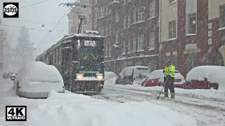 HEAVY Snowfall after Blizzard in Helsinki Finland ☃️❄️🌨 [upl. by Etnovert]