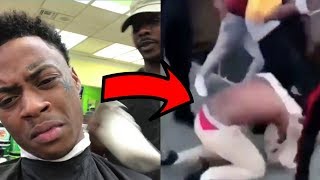 BOONK GETS LOCKED IN HAIRDRESSERS AND BEAT UP [upl. by Yllet910]