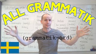 All svensk grammatik nästan grammatisk översikt SFI [upl. by Shimkus]