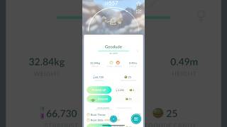 Geodude evolves into a Graveler ✨ Pokémon Go [upl. by Solis]