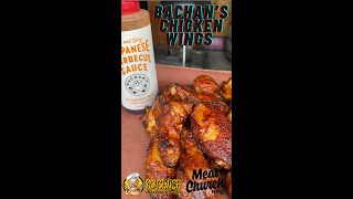 BACHANS CHICKEN WINGS WEBER KETTLE MEAT CHURCH HOLY VOODOO shorts short [upl. by Guenevere]