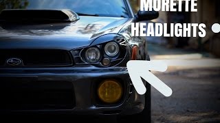 Morette Headlights on 02 WRX [upl. by Aibat]