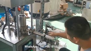 V01 Semi Automatic Silicone Sealant Catridge Filling Capping Machine With Rotating Cartridge Device [upl. by Lareena44]