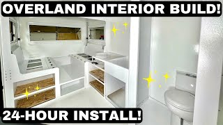 OVERLAND CAMPER INTERIOR IN 24 HOURS [upl. by Perla]