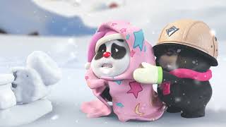 Bamboo Panda 熊猫班卜❤️ the easiest way to clear snow 🐼🐻 shorts panda animation [upl. by Frances378]