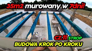 Dom 35m2 w 7 dni Ściana kolankowa 35m2 Dom 35m2 murowany z antresolą Cz 11 [upl. by Schnapp572]