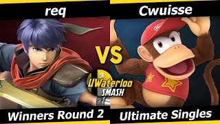 UWaterloo SSBU S23w1 Winners Round 2  req Ike vs Cwuisse Diddy Kong [upl. by Nobe132]