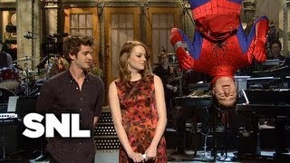 Monologue Emma Stone on SpiderMan  SNL [upl. by Ailedo951]