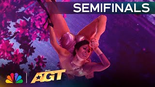 Kelsey Jane Delivers IMPRESSIVE Aerial To quotGravityquot by Sara Bareilles  Semifinals  AGT 2024 [upl. by Amara628]