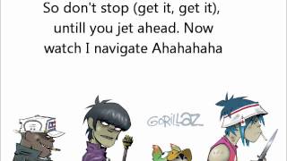 Gorillaz  Feel Good Inc Lyrics [upl. by Monafo]