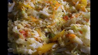 Stirfry Cabbage amp Saltfish [upl. by Mini]