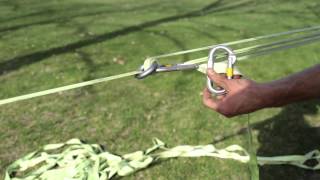 Comment installer une slackline traditionnelle avec 6 mousquetons [upl. by Danice]