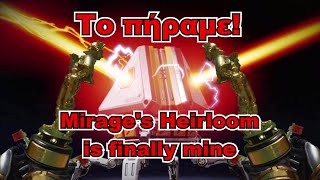 Επιτέλους το πήραμε Mirage Heirloom  Apex Legends Greek Gameplay  Season 11  Ps4 [upl. by Lashar]