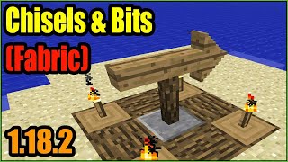 Chisels amp Bits  For Fabric Mod 1182 amp How To Install for Minecraft [upl. by Joao]