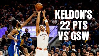 Keldon Johnsons Highlights vs Golden State Warriors  392024 [upl. by Lonnie]