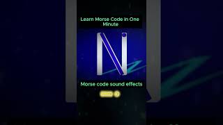 Learn Morse Code in One Minute [upl. by Odrareg107]